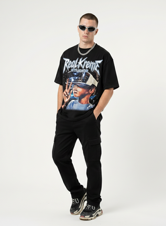 REALKREME T SHIRT SPIKBLUE