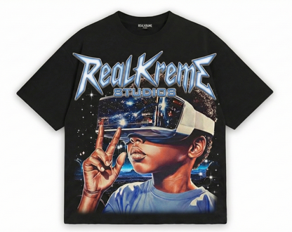 REALKREME T SHIRT SPIKBLUE