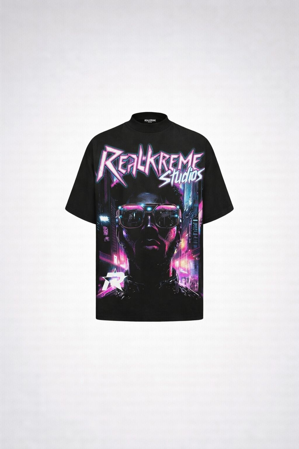 REALKREME T SHIRT BLACKURPLE