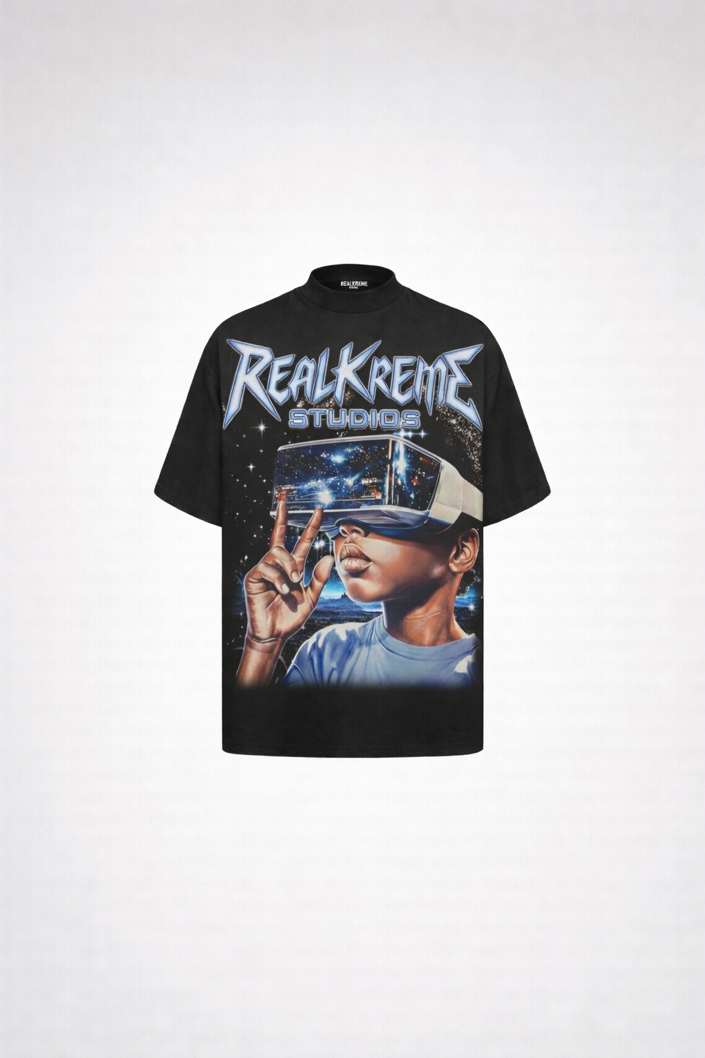 REALKREME T SHIRT SPIKBLUE