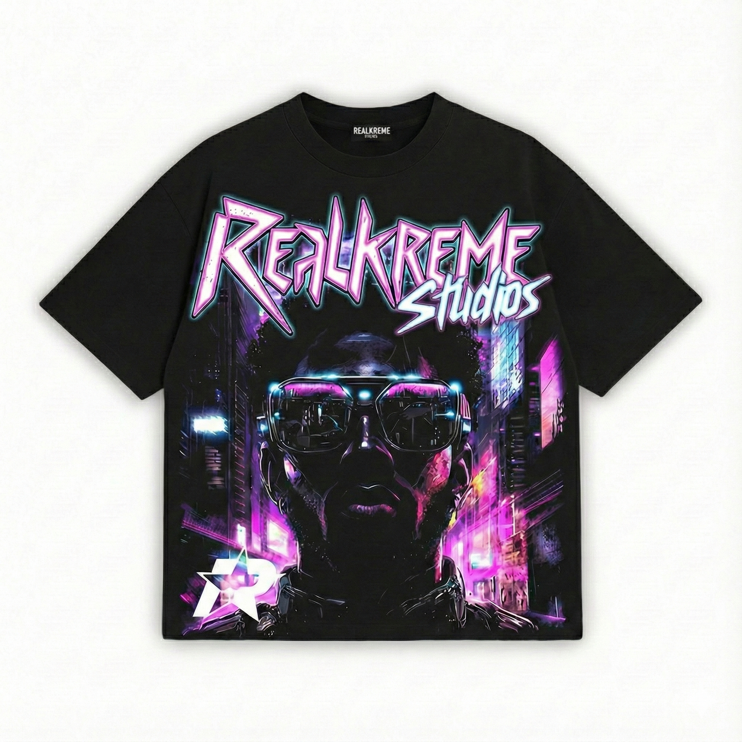 REALKREME T SHIRT BLACKURPLE